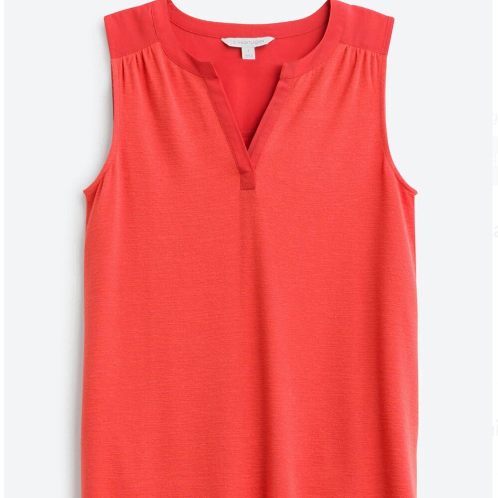 41 Hawthorn | Split Neck Knit Top | Size S